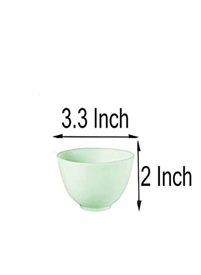 Lokusel 5Pcs 3.3Inch Multi-color Silicone Bowl Facial Mask Mixing Bowl DIY Mix Bowl for Home Use,Facial Mask, Mud Mask and Other Skincare Products(8.5 x 5 cm) - Image 3